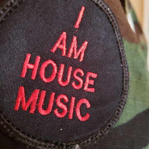 Camouflage House Music Army Jacket with dance patches with FREE SHIPPING!
