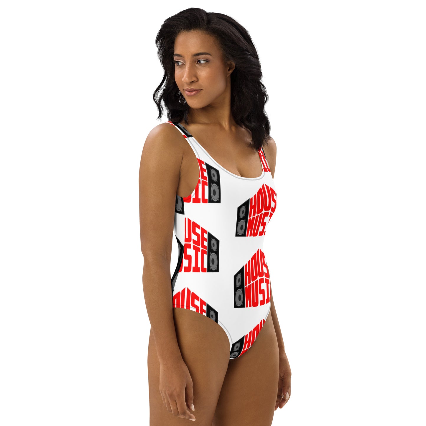 House Music One-Piece Swimsuit sizes XS-3XL