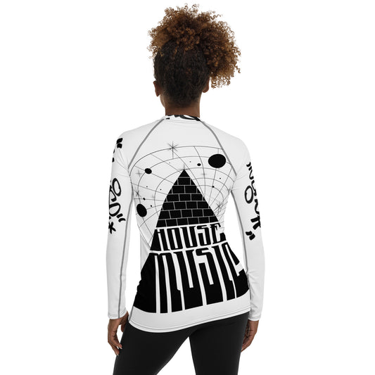 House Music Graffiti Tagged Ladies Active Wear